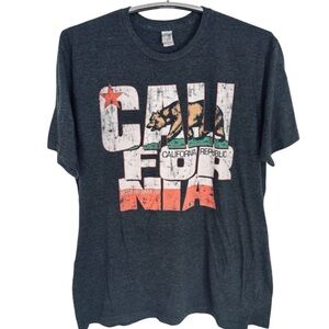 Duck Co. California Republic Men’s Graphic T-Shirt Dark Gray